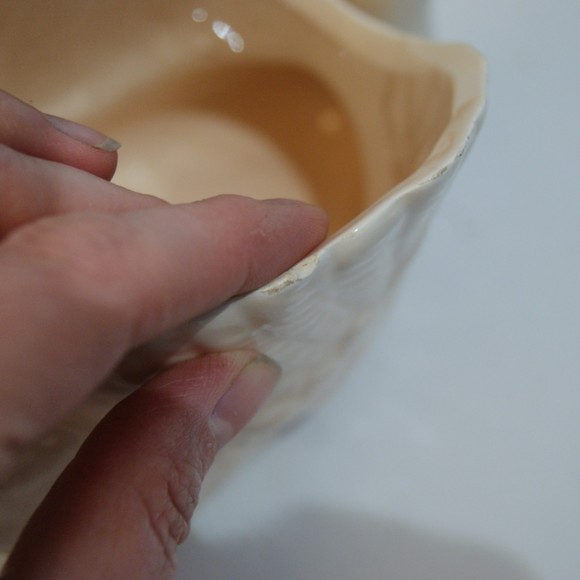 VTG 1987 Enesco Swan Planter w/ Ribbon Lace Rose Retro Style White Pink - Picture 8 of 9